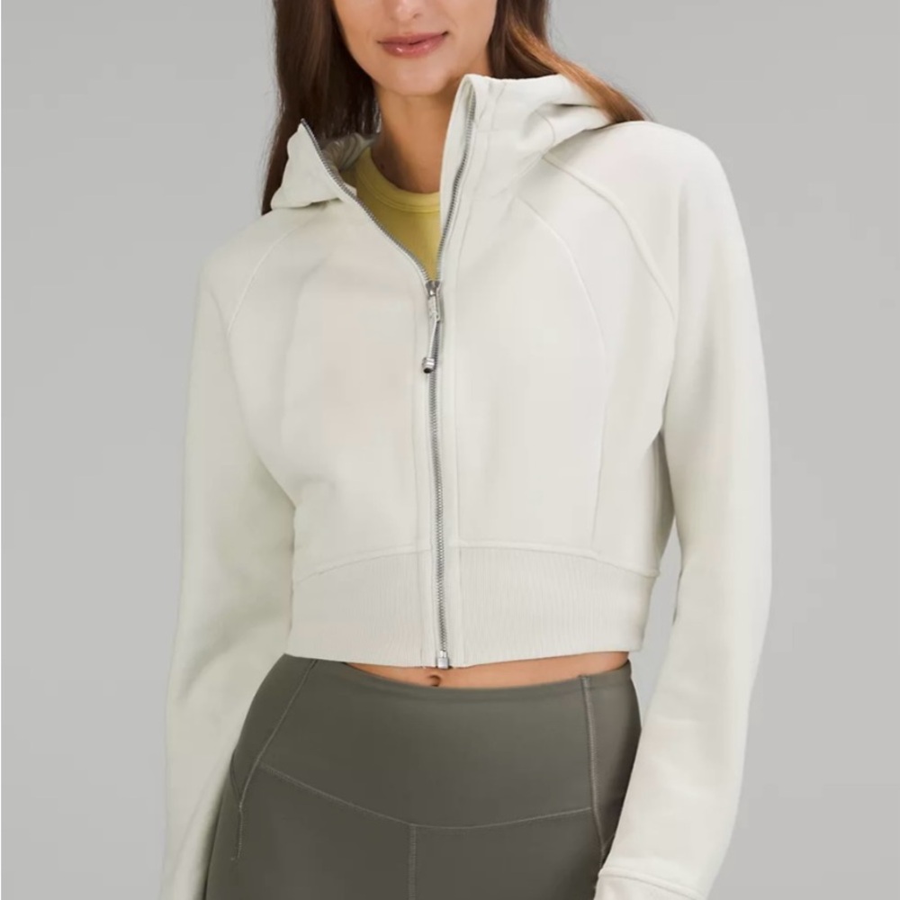 Scuba Full-Zip Cropped Hoodie